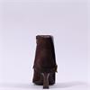 Hispanitas Paris Turn Up Heel Ankle Boot - Brown Suede